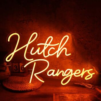 Hutch Rangers Orange Neon Sign