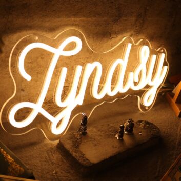 Lyndsy Yellow Neon Sign