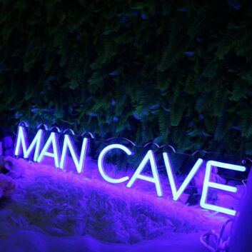 Man Cave Blue Neon Sign