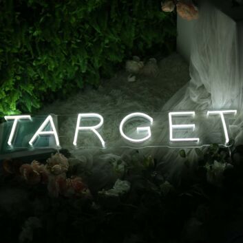 TARRGET White Neon Sign