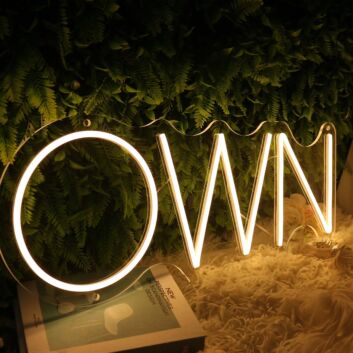 OWN Yellow Neon Sign