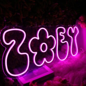 Zoey Pink Neon Sign