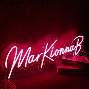 MarkKionnaB Red Neon Sign