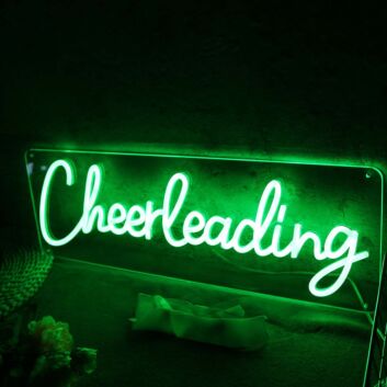 Cheer Leading Green Neon Sign