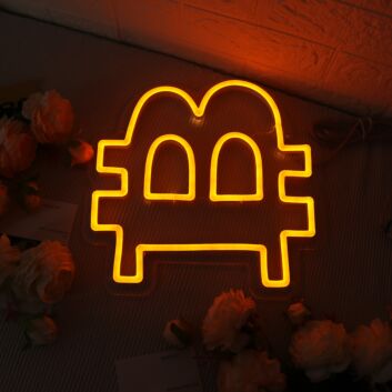 Stylized B Currency Symbol LED Neon Sign