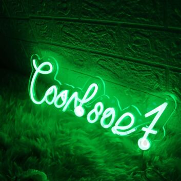 Coach A Green Neon Sign