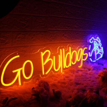Go Bulldogs Custom Neon Sign