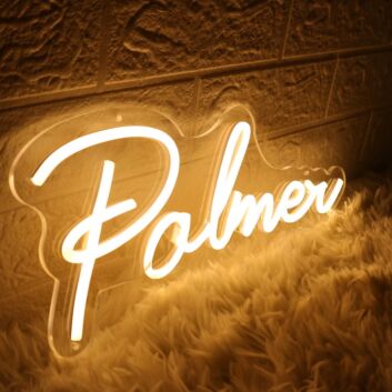 Palmer Yellow Neon Sign