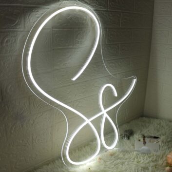 S8 White Neon Sign