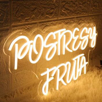 Postresy Fruta Yellow Neon Sign