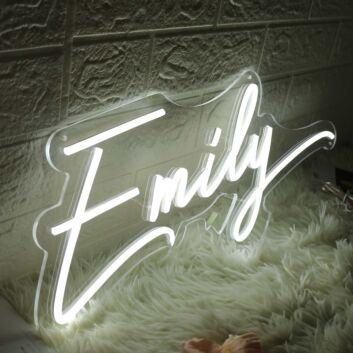 Emily White Neon Sign