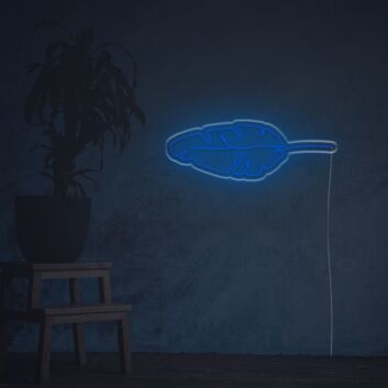 Tropical Leaf Outline LED Neon Sign