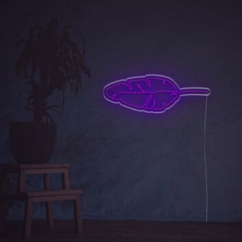 Tropical Leaf Outline LED Neon Sign
