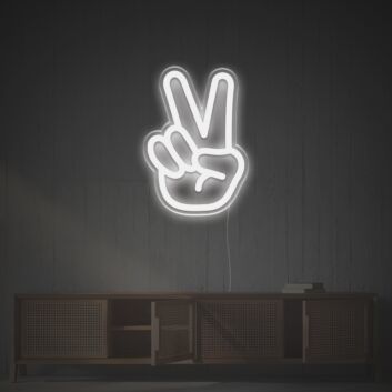 Victory Gesture LED Neon Sign