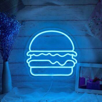 Hamburger For Restaurant LED Neon Sign
