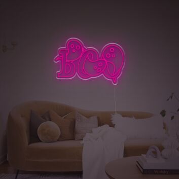 Boo For Halloween LED Neon Sign
