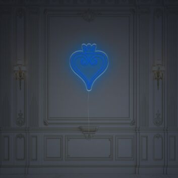 Heart With Crown LED Neon Sign