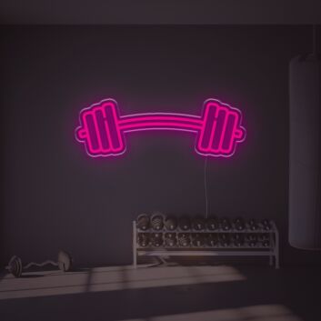 Big Barbell LED Neon Sign