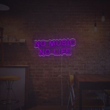 No Music No Life LED Neon Sign