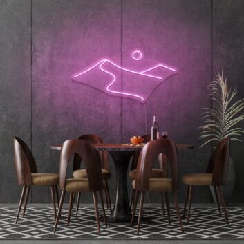 Desert Outline Neon Sign