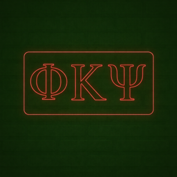 Phi Kappa Psi ΦΚΨ LED Neon Sign Ideal for Campus Pride and Fraternity Decor