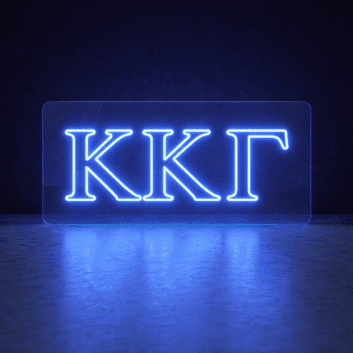 Kappa Kappa Gamma ΚΚΓ LED Neon Sign for Sisterhood Events and Sorority Decor