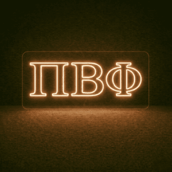 Pi Beta Phi ΠΒΦ LED Neon Sign Showcasing Sisterhood and Sorority Spirit