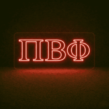 Pi Beta Phi ΠΒΦ LED Neon Sign Showcasing Sisterhood and Sorority Spirit