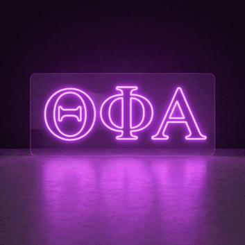 Theta Phi Alpha Outlined LED Neon Sign