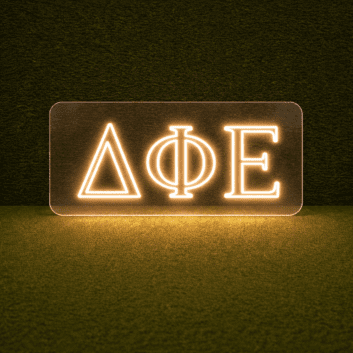 Delta Phi Epsilon Outlined LED Neon Sign