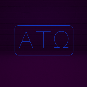Alpha Tau Omega ΑΤΩ LED Neon Sign Showcasing Brotherhood and Fraternity Values