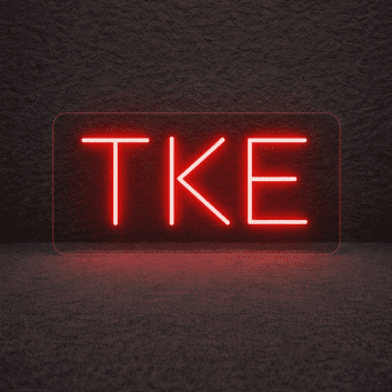 Tau Kappa Epsilon ΤΚΕ LED Neon Sign Celebrating Brotherhood and Commitment