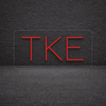 Tau Kappa Epsilon ΤΚΕ LED Neon Sign Celebrating Brotherhood and Commitment