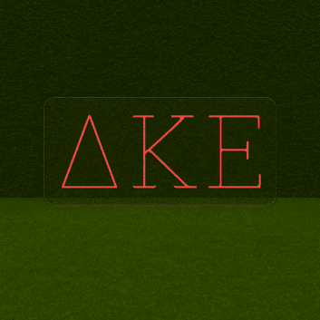 Delta Kappa Epsilon Single-Line LED Neon Sign