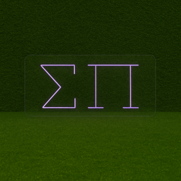 Sigma Pi ΣΠ LED Neon Sign for Brotherhood Events and Fraternity Decor