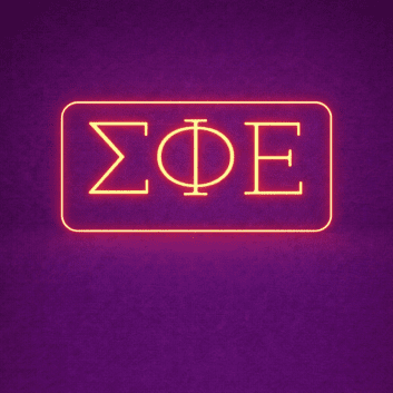 Sigma Phi Epsilon ΣΦΕ LED Neon Sign Celebrating Brotherhood and Wisdom