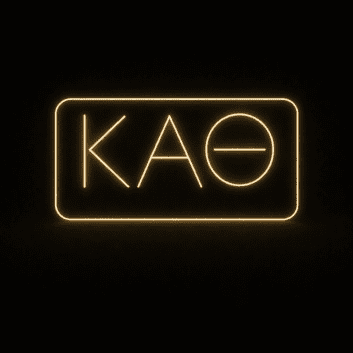 Kappa Alpha Theta ΚΑΘ LED Neon Sign for Sisterhood Events and Sorority Decor