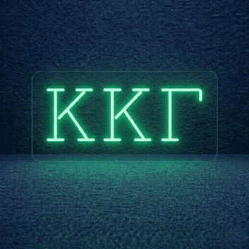 Kappa Kappa Gamma ΚΚΓ LED Neon Sign Showcasing Sisterhood and Empowerment
