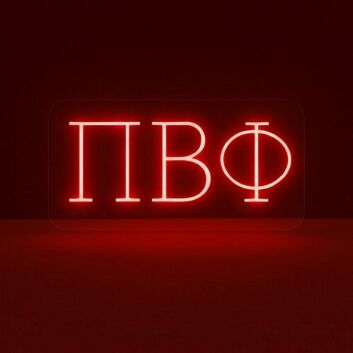 Pi Beta Phi ΠΒΦ LED Neon Sign Celebrating Friendship and Lifelong Bonds