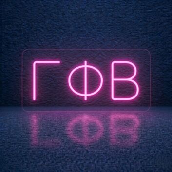Gamma Phi Beta ΓΦΒ LED Neon Sign Celebrating Sisterhood and Empowerment