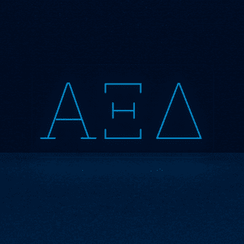 Alpha Xi Delta ΑΞΔ LED Neon Sign Ideal for Campus Pride and Sorority Decor