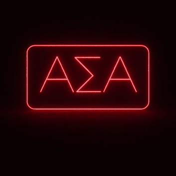 Alpha Sigma Alpha ΑΣΑ LED Neon Sign Celebrating Sisterhood and Excellence