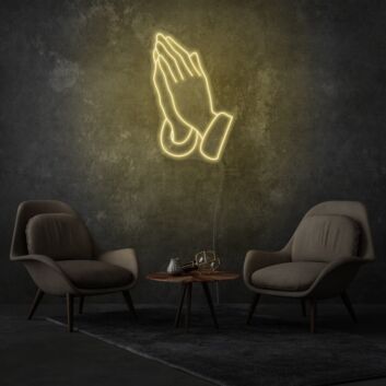 Hands In Prayer LED Sign
