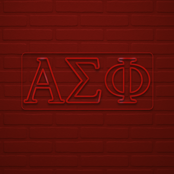 Alpha Sigma Phi ΑΣΦ LED Neon Sign Celebrating Brotherhood and Tradition