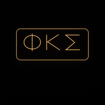 Phi Kappa Sigma ΦΚΣ LED Neon Sign Celebrating Brotherhood and Tradition