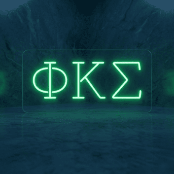 Phi Kappa Sigma ΦΚΣ LED Neon Sign Celebrating Brotherhood and Tradition