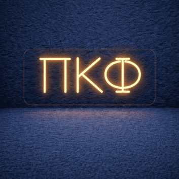 Pi Kappa Phi ΠΚΦ LED Neon Sign Celebrating Brotherhood and Service