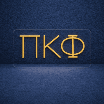 Pi Kappa Phi ΠΚΦ LED Neon Sign Celebrating Brotherhood and Service
