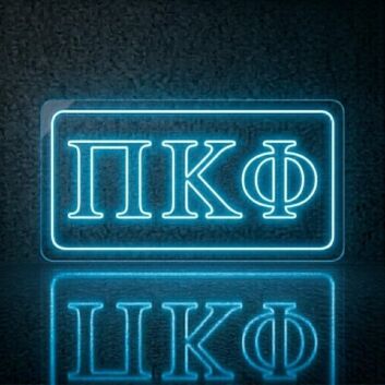 Pi Kappa Phi Framed Outline LED Neon Sign