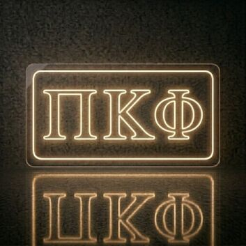 Pi Kappa Phi Framed Outline LED Neon Sign